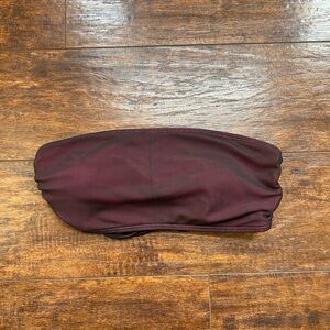 Bandeau Swim Top in Deep Burgundy